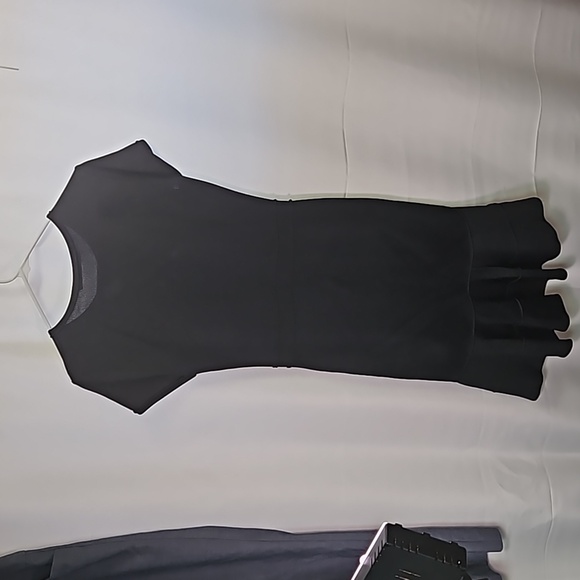 Zara Mermaid Hem, Black Bodycon Dress Sz L - Picture 7 of 7